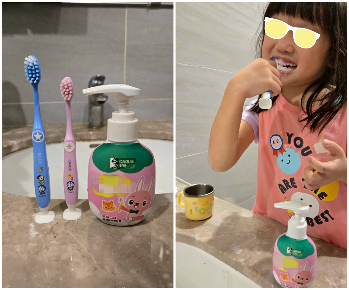 胖胖瓶身超可愛，加上方便使用，提高孩子們的參與感。圖/讀者提供、李明真後製