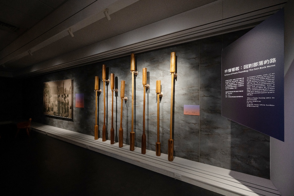 圖▲杵聲響起：回到部落的路，展出邵族祖靈祭前的杵石音與歷史影像，展現聲音從儀式、觀光到文化復振的轉變。
